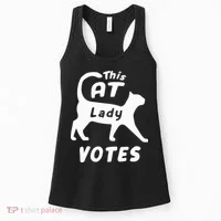 This Cat Lady Votes Women's Tank Top thumb 0