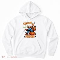 Trump Chillin Like A Felon Pumpkin Spice Halloween Hoodie thumb 0