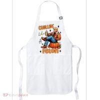 Trump Chillin Like A Felon Pumpkin Spice Halloween Apron thumb 0