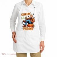 Trump Chillin Like A Felon Pumpkin Spice Halloween Apron thumb 2