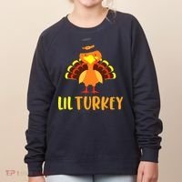 Thanksgiving Cute Lil Turkey Toddler Boys Thanksgiving Women's Sweatshirt thumb 0