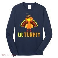Thanksgiving Cute Lil Turkey Toddler Boys Thanksgiving Long Sleeve Shirt thumb 0