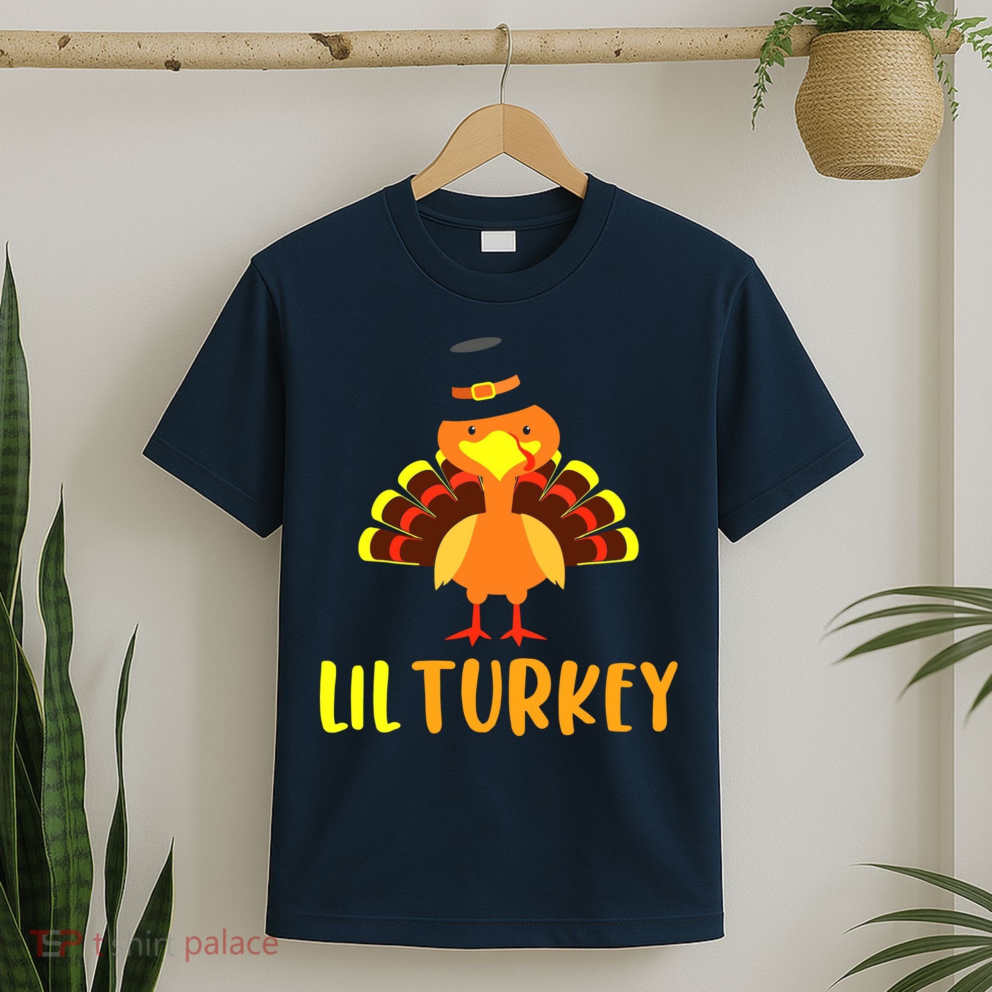 Thanksgiving Cute Lil Turkey Toddler Boys Thanksgiving T-Shirt