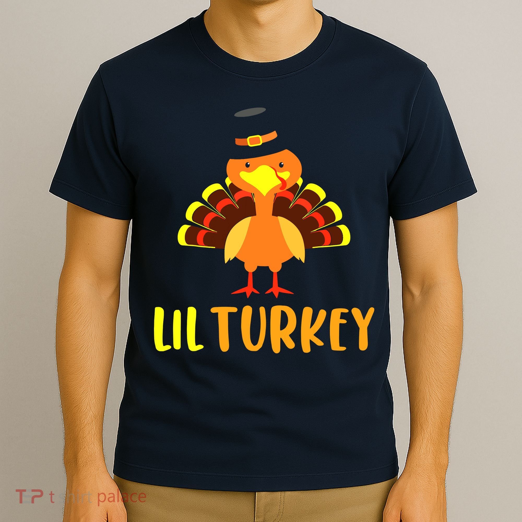 Thanksgiving Cute Lil Turkey Toddler Boys Thanksgiving T-Shirt