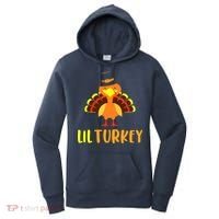 Thanksgiving Cute Lil Turkey Toddler Boys Thanksgiving Women's Hoodie thumb 0