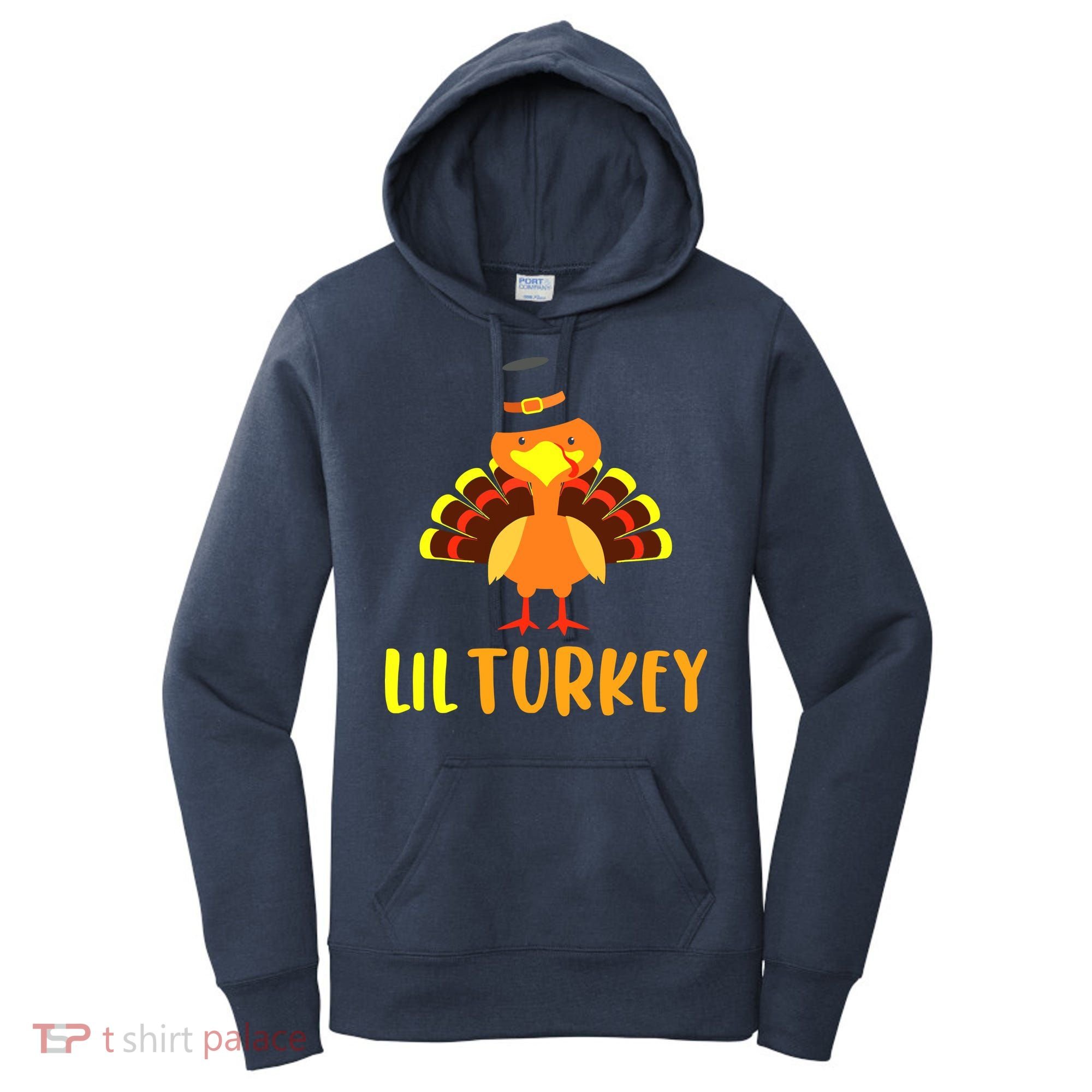 Thanksgiving Cute Lil Turkey Toddler Boys Thanksgiving Women's Hoodie