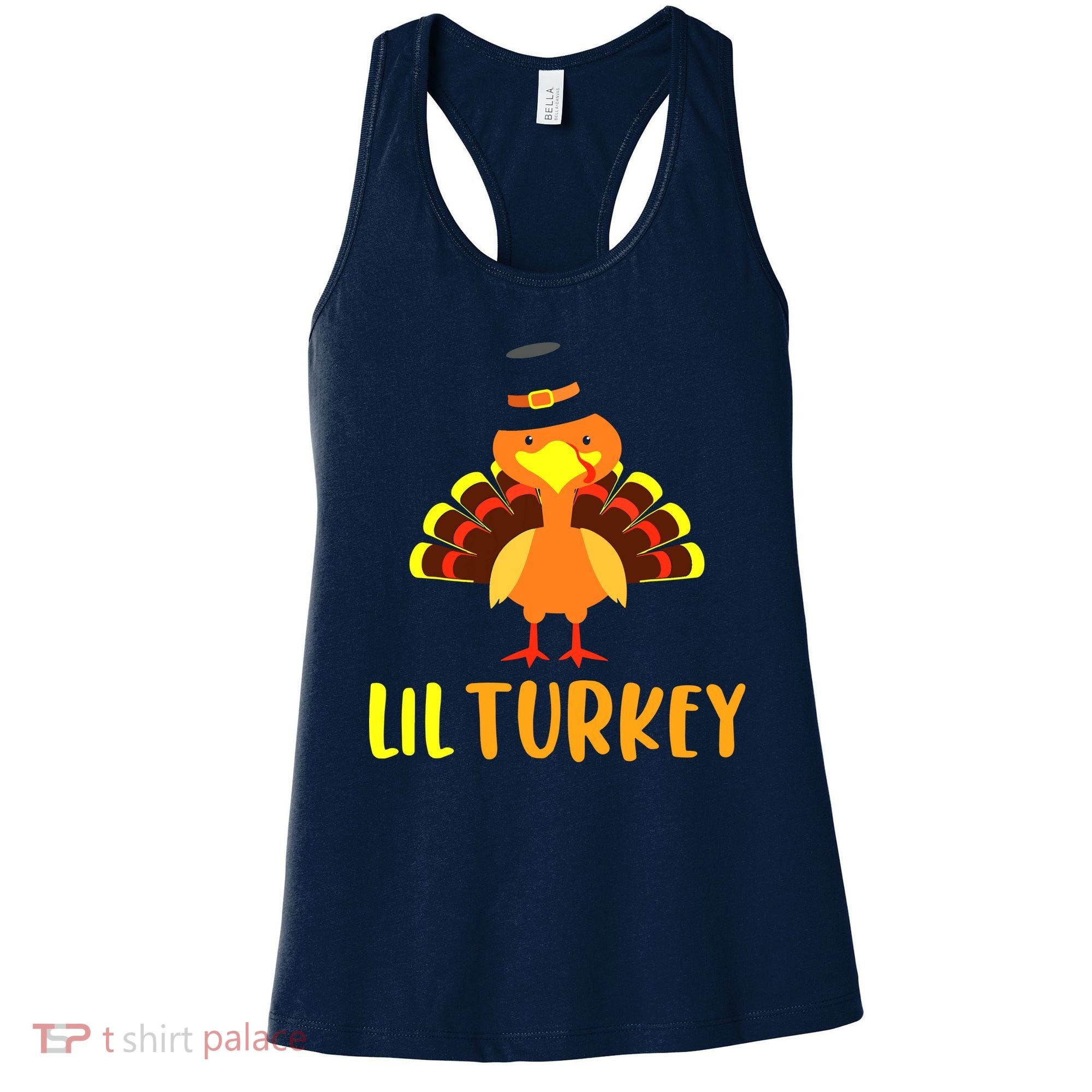 Thanksgiving Cute Lil Turkey Toddler Boys Thanksgiving Women's Tank Top