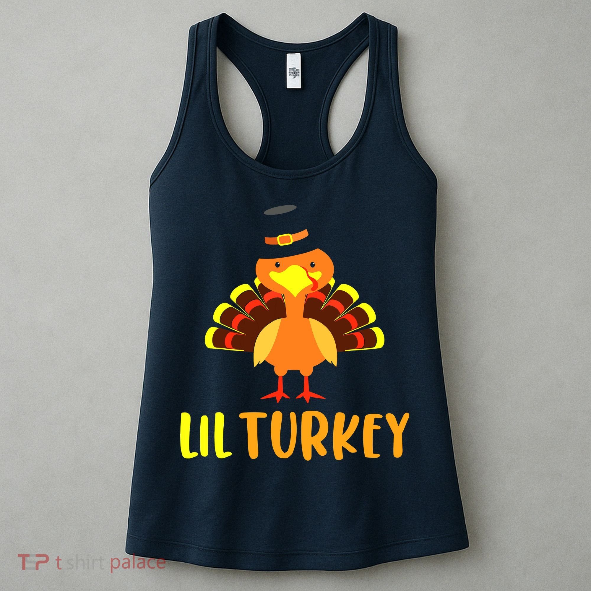 Thanksgiving Cute Lil Turkey Toddler Boys Thanksgiving Women's Tank Top