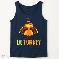 Thanksgiving Cute Lil Turkey Toddler Boys Thanksgiving Tank Top thumb 2