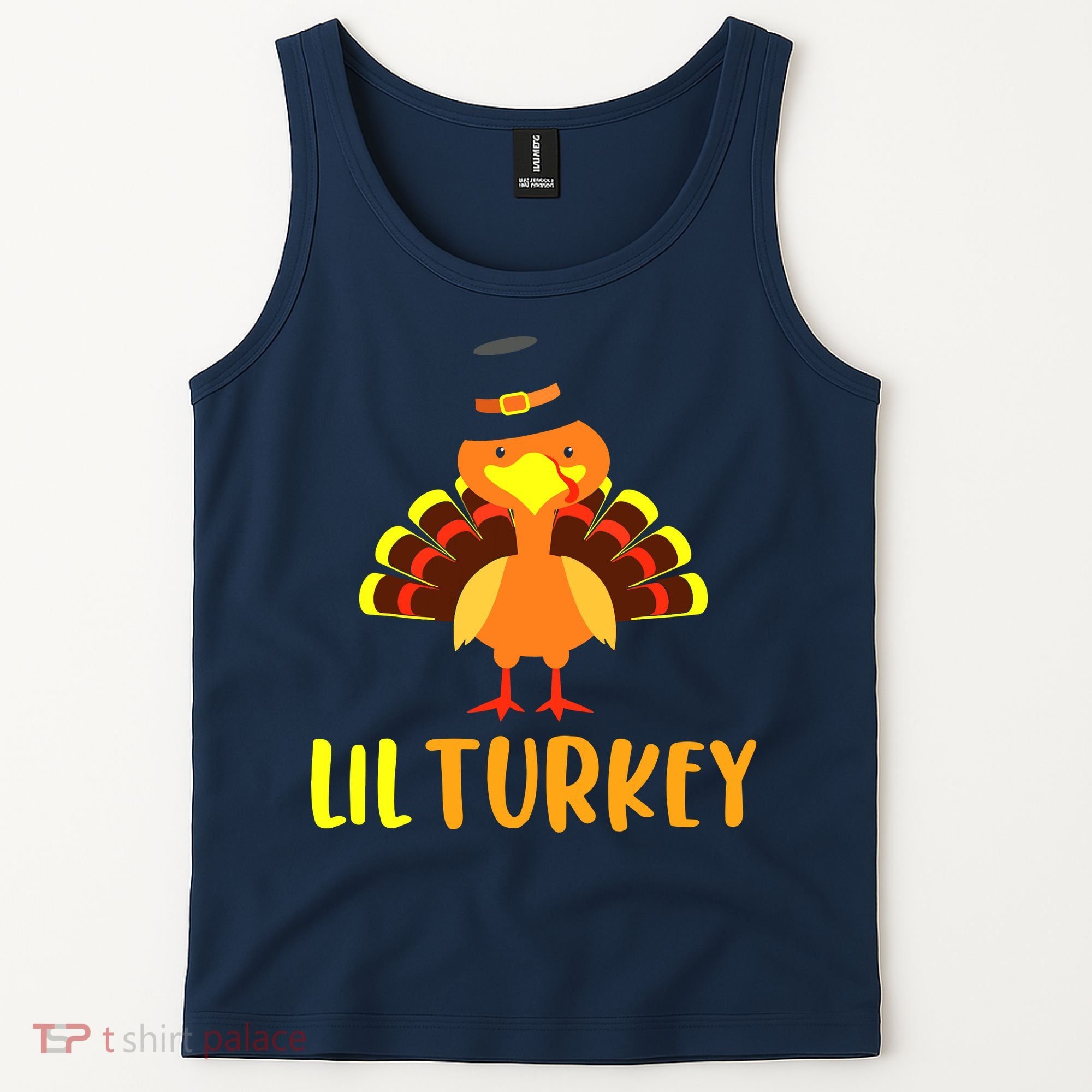 Thanksgiving Cute Lil Turkey Toddler Boys Thanksgiving Tank Top