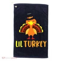 Thanksgiving Cute Lil Turkey Toddler Boys Thanksgiving Golf Towel thumb 0