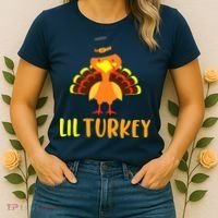 Thanksgiving Cute Lil Turkey Toddler Boys Thanksgiving Women's T-Shirt thumb 2