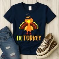 Thanksgiving Cute Lil Turkey Toddler Boys Thanksgiving Women's T-Shirt thumb 3