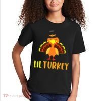 Thanksgiving Cute Lil Turkey Toddler Boys Thanksgiving Kids T-Shirt thumb 2
