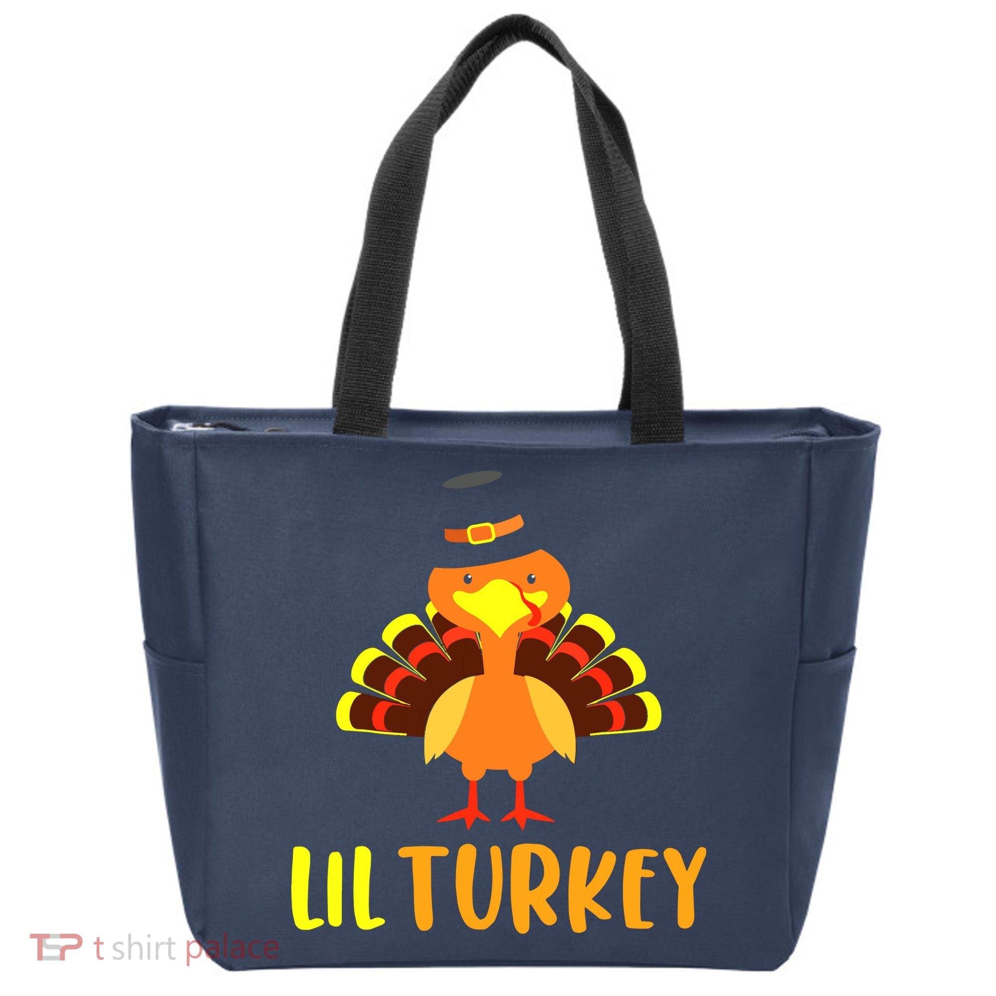 Thanksgiving Cute Lil Turkey Toddler Boys Thanksgiving Tote Bag