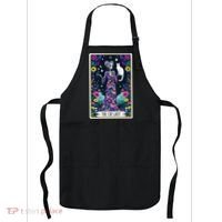 The Cat Lady Tarot Card Halloween Skeleton Skul Occult Magic Apron thumb 0