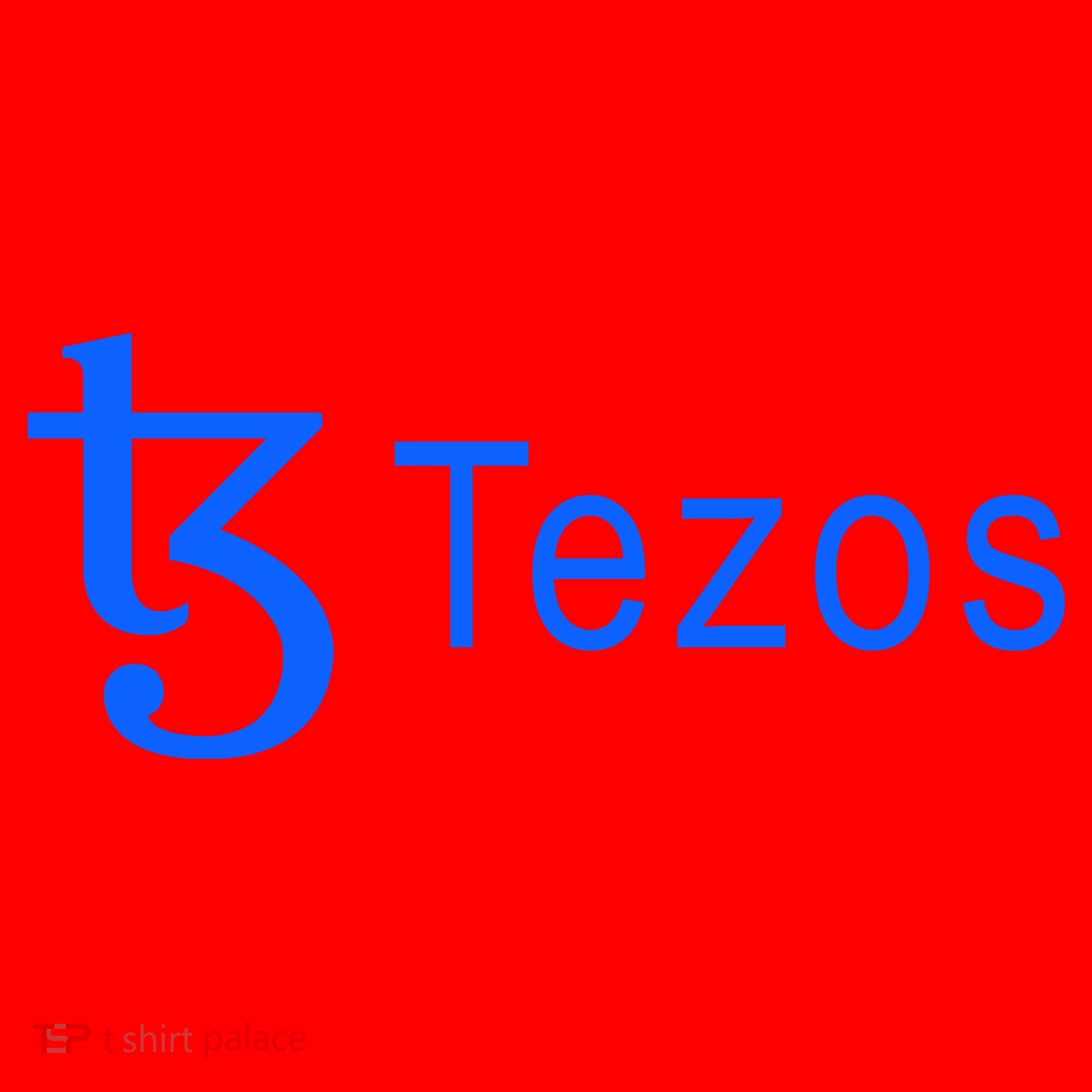 Tezos Cryptocurrency Logo Santa Hat