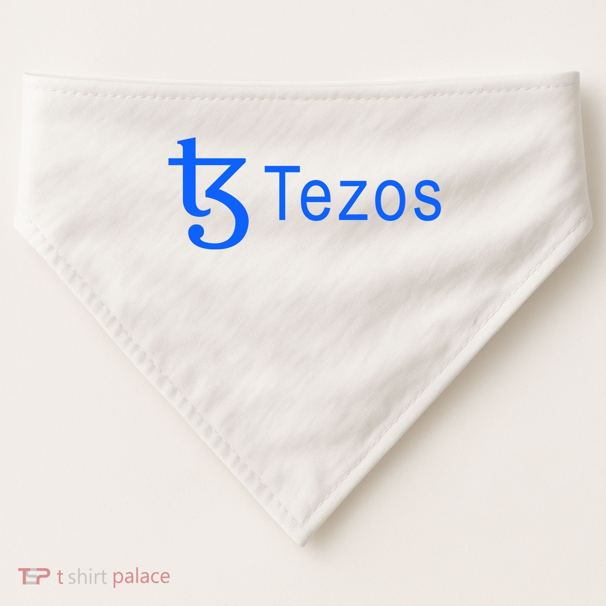 Tezos Cryptocurrency Logo USA-Made Doggie Bandana