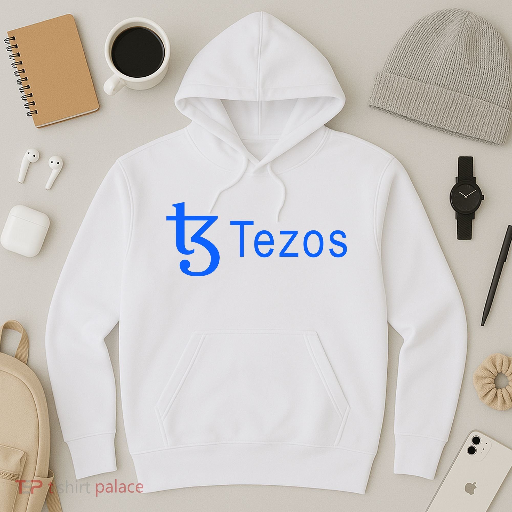 Tezos Cryptocurrency Logo Hoodie