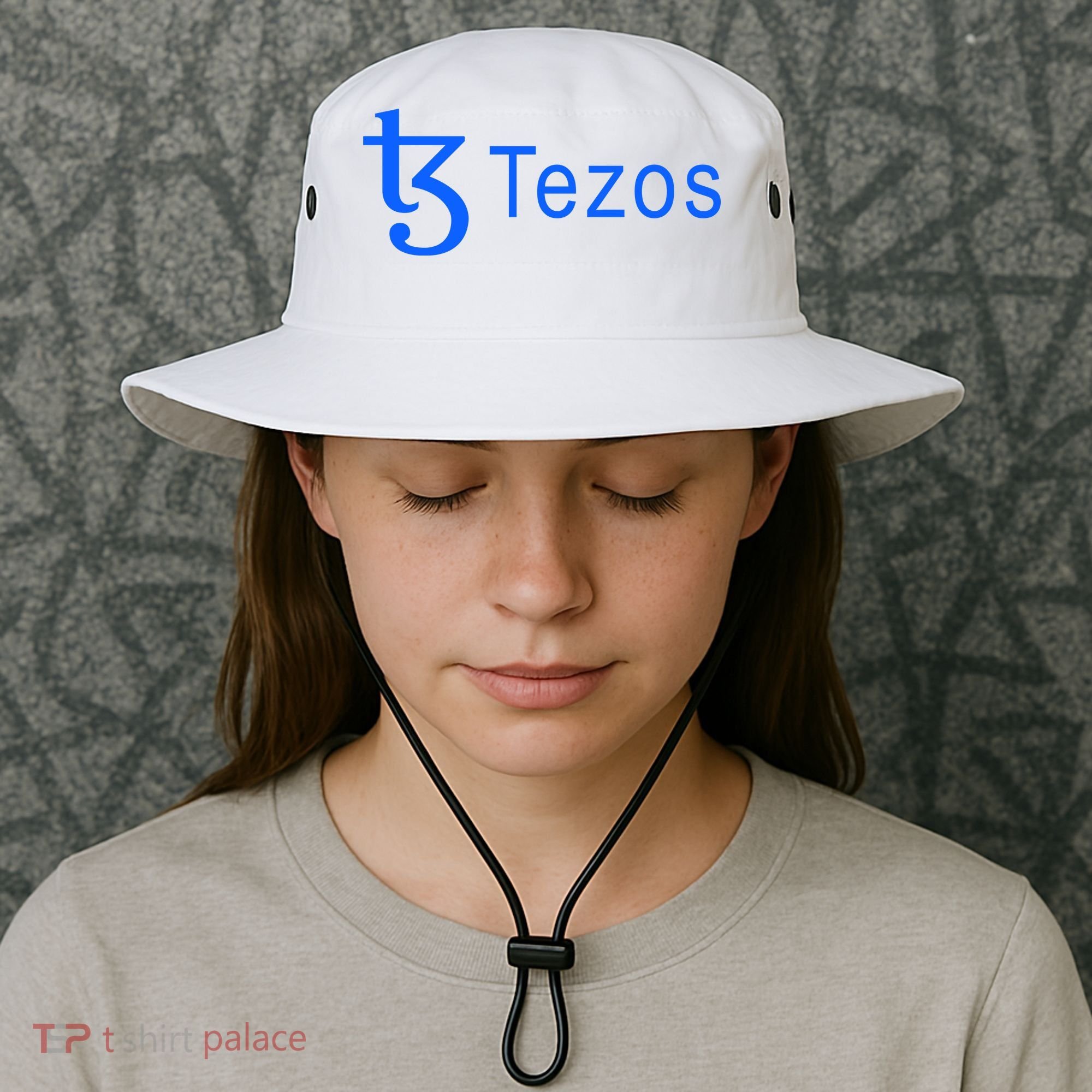 Tezos Cryptocurrency Logo Bucket Hat
