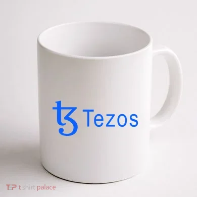 Tezos Cryptocurrency Logo Coffee Mug back