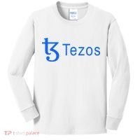Tezos Cryptocurrency Logo Kids Long Sleeve Shirt thumb 0