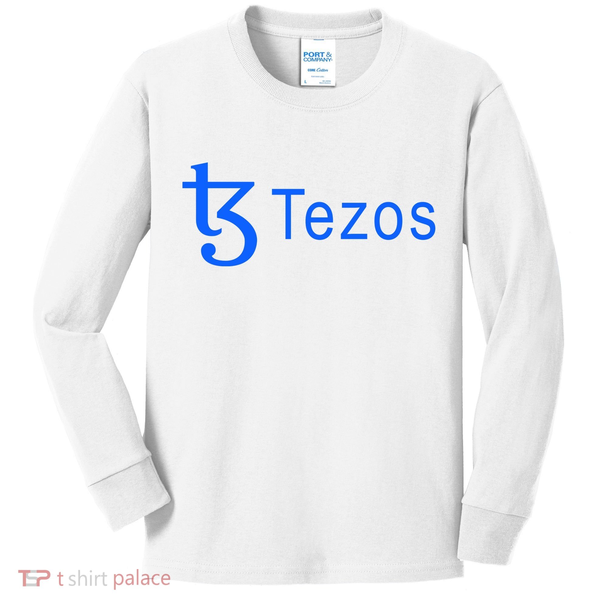 Tezos Cryptocurrency Logo Kids Long Sleeve Shirt
