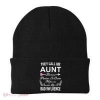 They Call Me Aunt Because Partner In Crime Makes Me Sounds Like A Bad Influence Beanie thumb 0