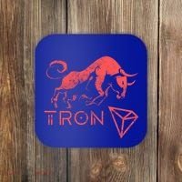 Tron Crypto Millionaire Bullrun Hodl Trx Token To The Moon! Gift Coaster thumb 0