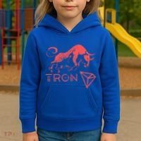 Tron Crypto Millionaire Bullrun Hodl Trx Token To The Moon! Gift Kids Hoodie thumb 3
