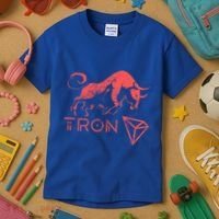 Tron Crypto Millionaire Bullrun Hodl Trx Token To The Moon! Gift Kids T-Shirt thumb 3