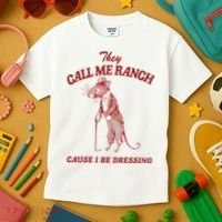 They Call Me Ranch Cause I Be Dressing Kids T-Shirt thumb 3