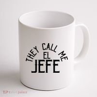 They Call Me El Jefe Spanish Boss Day Mexican Coffee Mug thumb 1