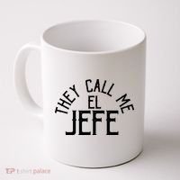 They Call Me El Jefe Spanish Boss Day Mexican Coffee Mug thumb 0