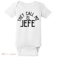 They Call Me El Jefe Spanish Boss Day Mexican Baby Bodysuit thumb 0