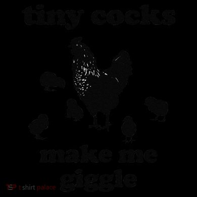 Tiny Cocks Make Me Giggle Chicken Funny Saying Quote 16oz Travel Tumbler