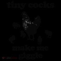 Tiny Cocks Make Me Giggle Chicken Funny Saying Quote Women's Tank Top thumb 5