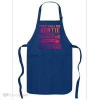 They Call Me Auntie Funny Partner In Crime Bad Influence Gift Apron thumb 0