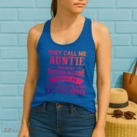 They Call Me Auntie Funny Partner In Crime Bad Influence Gift Women's Tank Top thumb 2