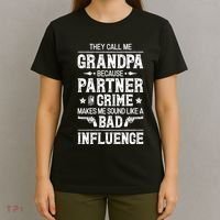 They Call Me Grandpa Partner In Crime T-Shirt thumb 4