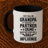 They Call Me Grandpa Partner In Crime Coffee Mug thumb 2