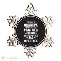 They Call Me Grandpa Partner In Crime Ornament thumb 0