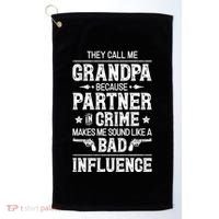 They Call Me Grandpa Partner In Crime Golf Towel thumb 0