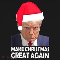 Trump Claus Make Christmas Great Again Trump Mugshot Gift Backpack thumb 2