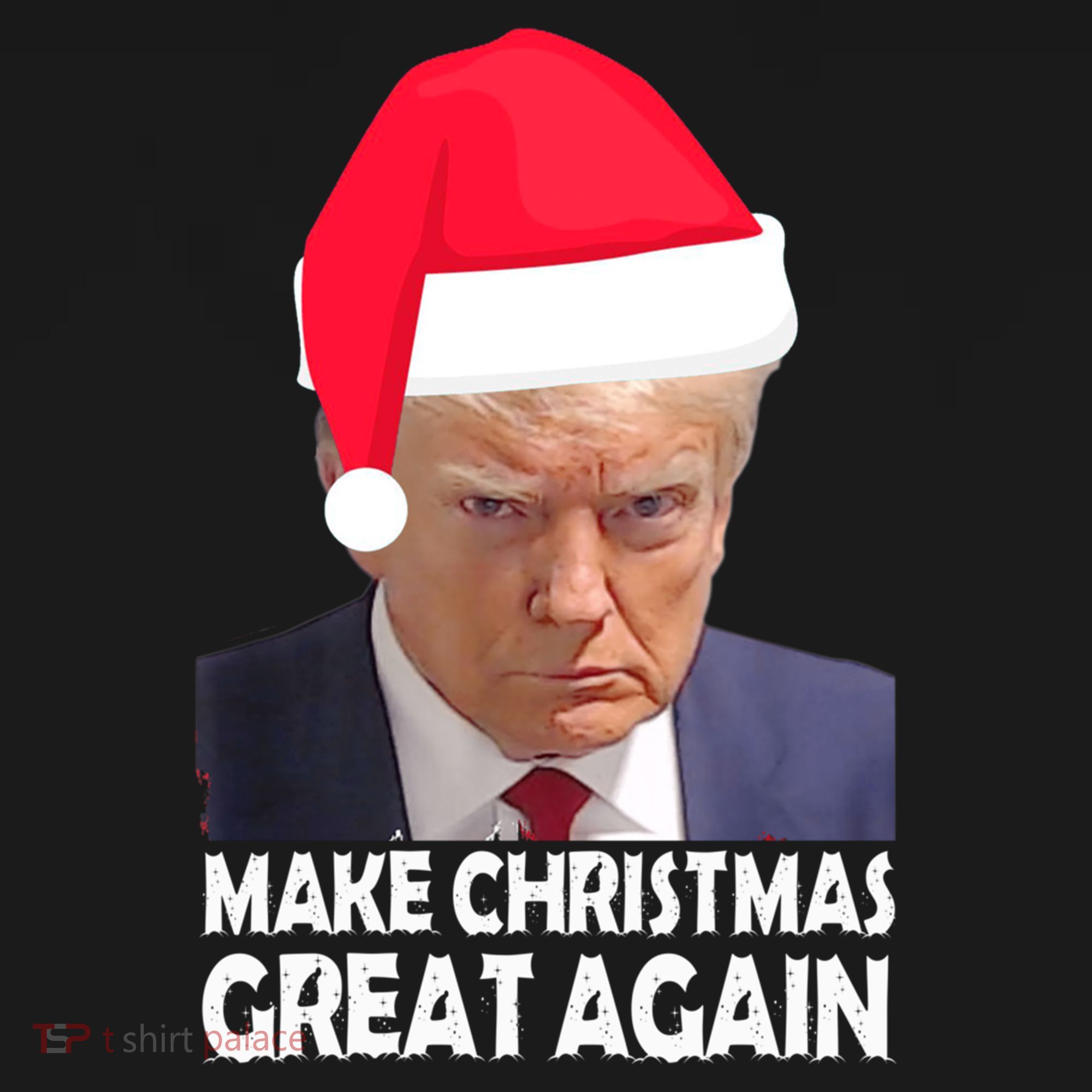 Trump Claus Make Christmas Great Again Trump Mugshot Gift Bucket Hat