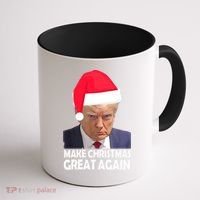 Trump Claus Make Christmas Great Again Trump Mugshot Gift Coffee Mug thumb 1