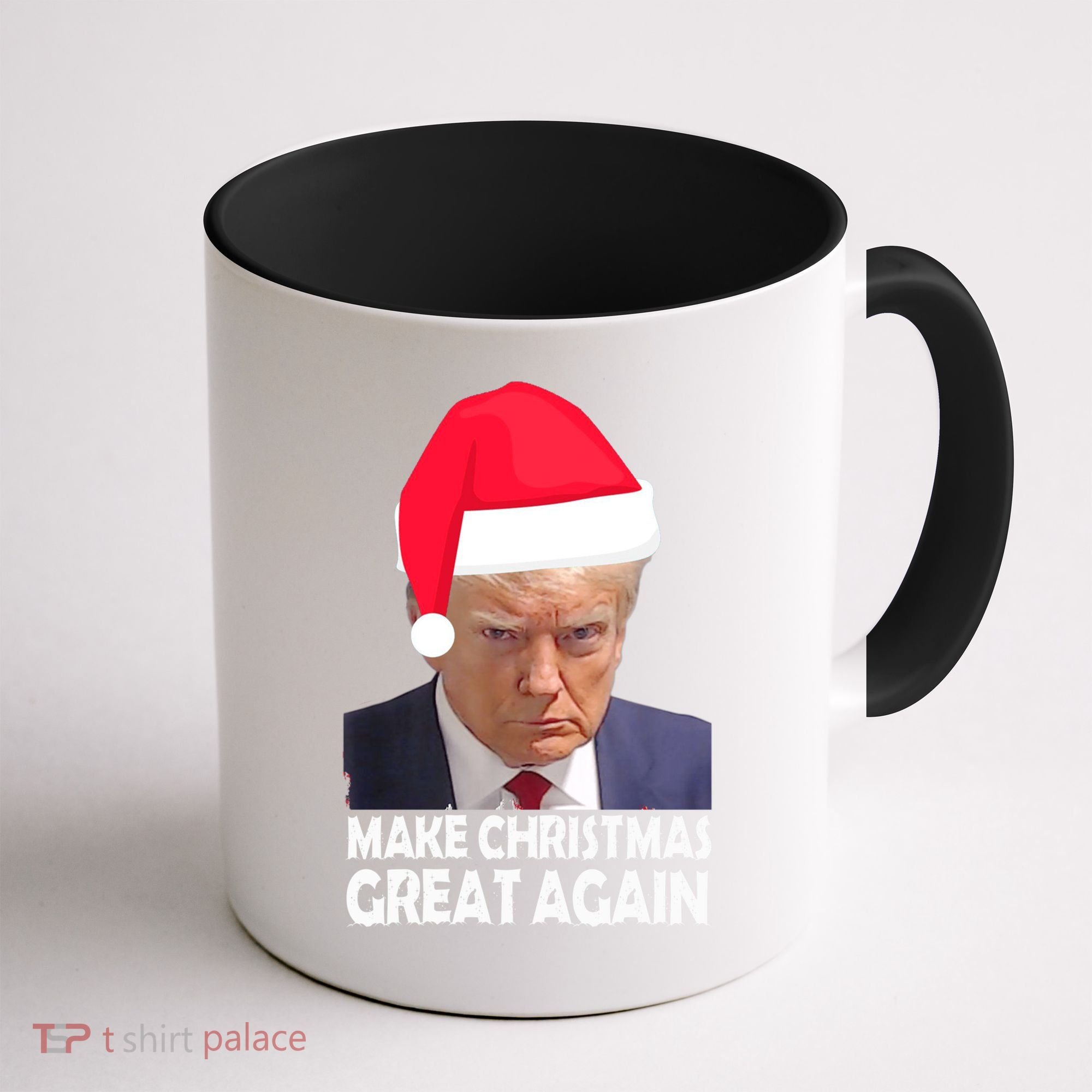 Trump Claus Make Christmas Great Again Trump Mugshot Gift Coffee Mug