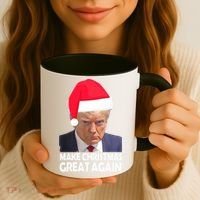 Trump Claus Make Christmas Great Again Trump Mugshot Gift Coffee Mug thumb 3