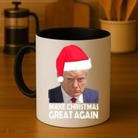 Trump Claus Make Christmas Great Again Trump Mugshot Gift Coffee Mug thumb 4