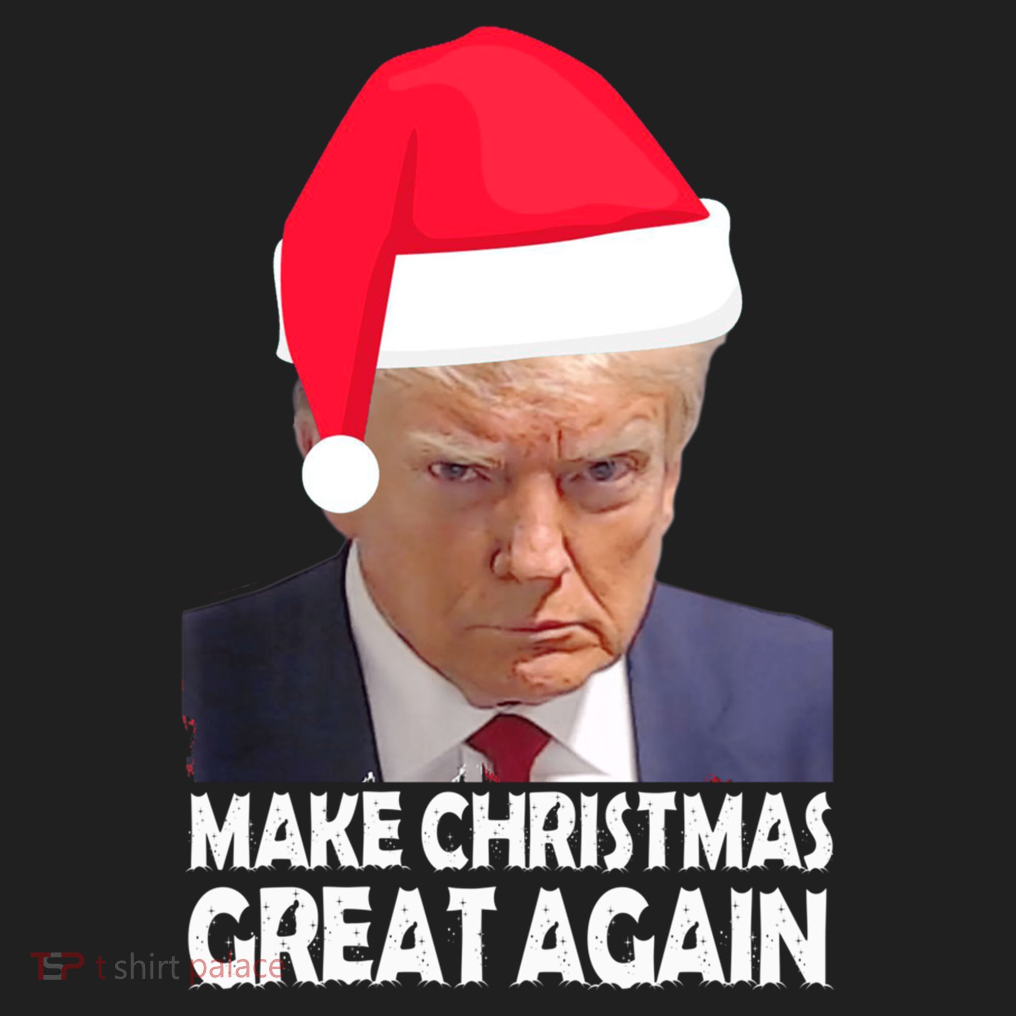 Trump Claus Make Christmas Great Again Trump Mugshot Gift Beanie